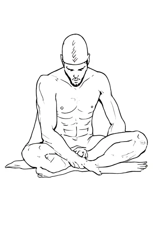 Slave Man Sitting