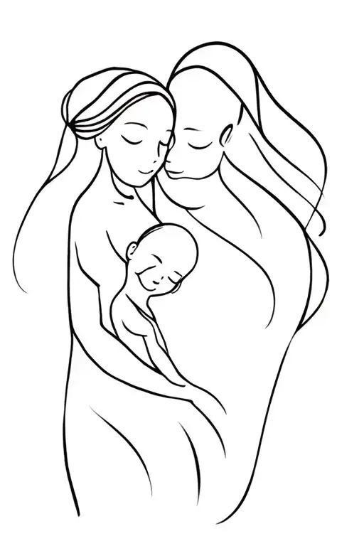 Mother And Baby Girl