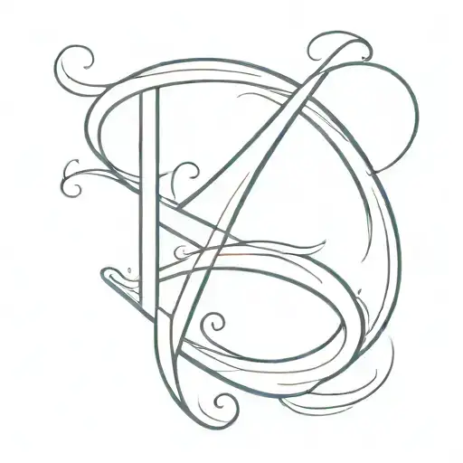 Tattoo On S And R Letter Combination Design