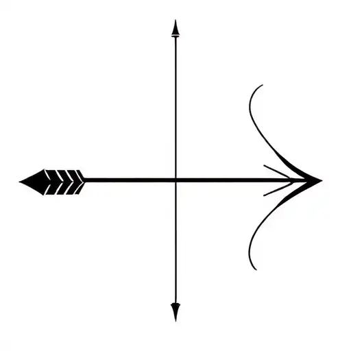 Bow And Arrow Design Minimal