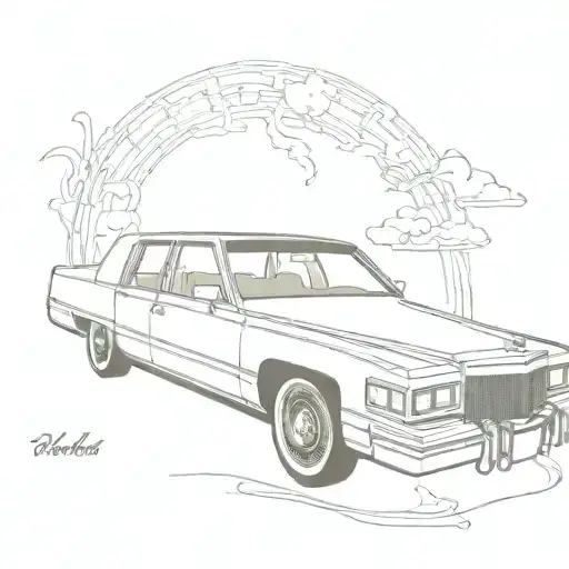A 1982 Cadillac Coupe Deville
