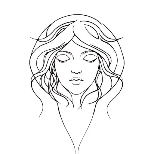 Lilith Goddess Head And Shoulders