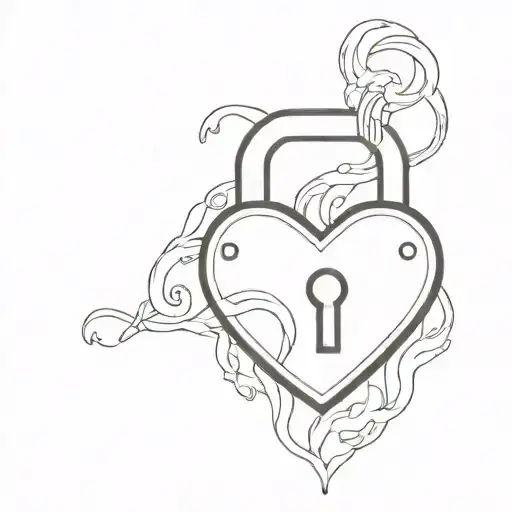 Burning Heart Shaped Lock