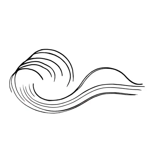A Wave That Progressily Gets Smaller Than The Other