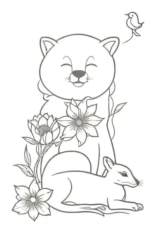 Eating Disorder Recovery Journey Flowers Animals