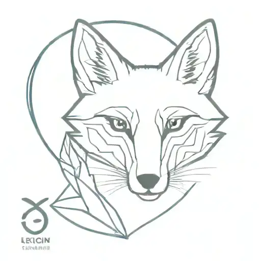 Fox With Number Xx Legion In Blue