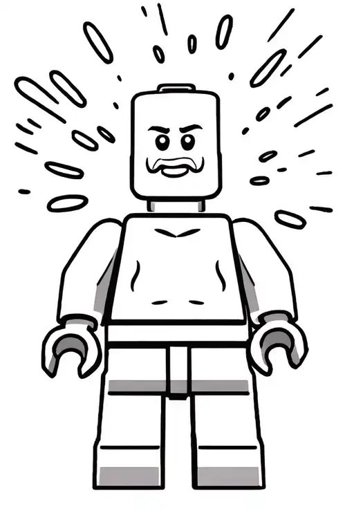 Lego Man Explode