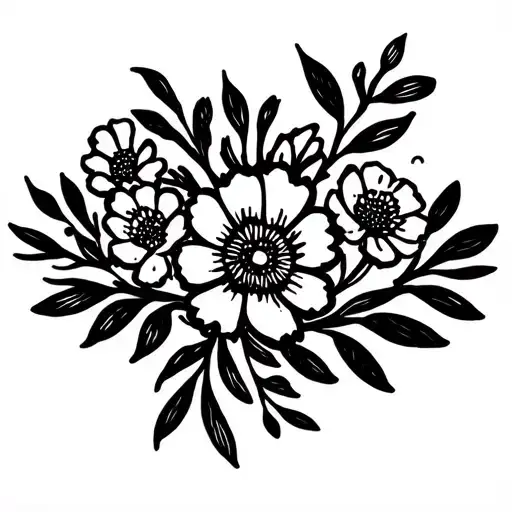 Flowers Around Arm Band