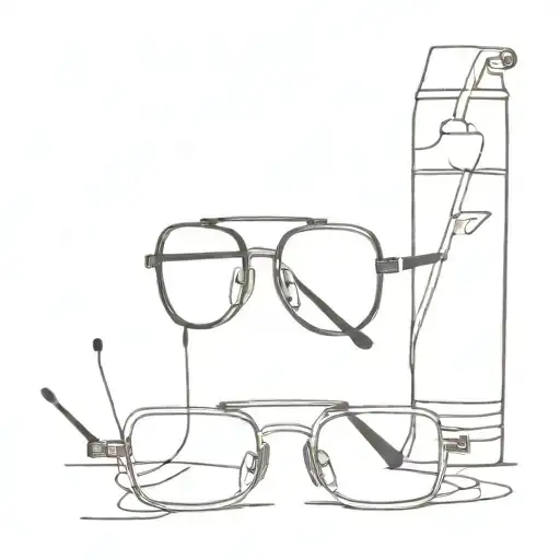 Glasses With Lifegaurd Whistle Wrapped