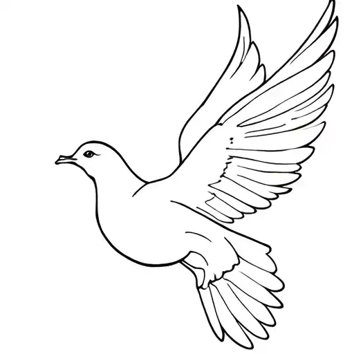 Dove Flying