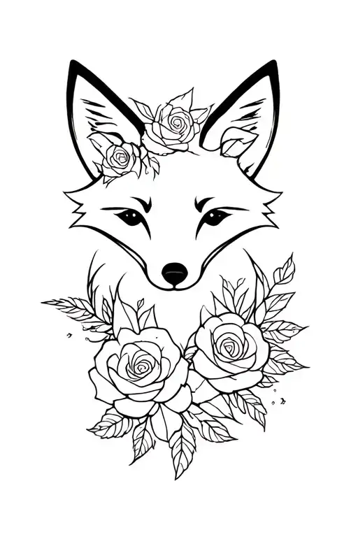 Fox And Roses Blooming