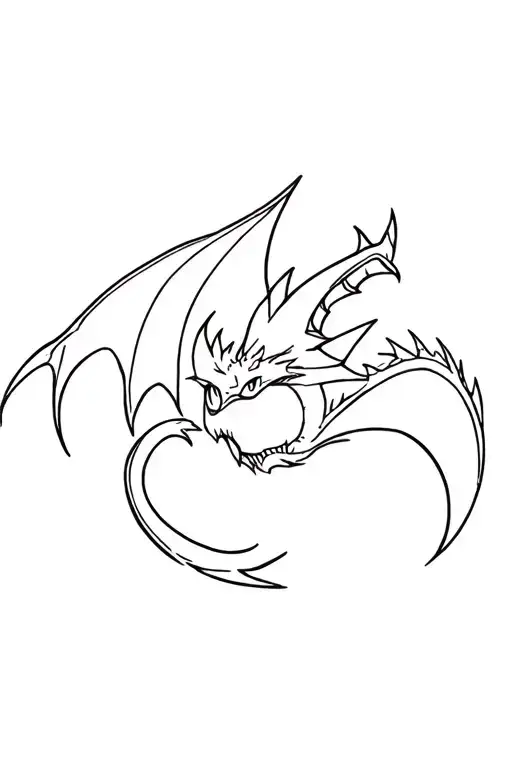 Toothless The Dragon Diving