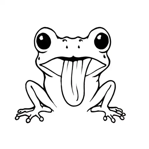 Rain Frog Tongue Sticking