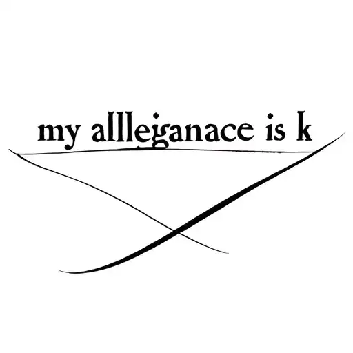 My Allegiance Is Black