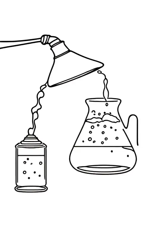 Lamp And Salt Shaker Pouring