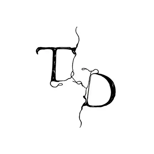 Letters T A D A D And One S Devoured Into Each Other As Marked By Children's Hand