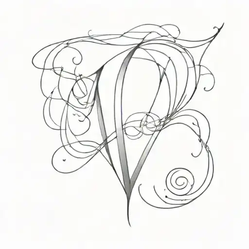 Inicial N N Letter