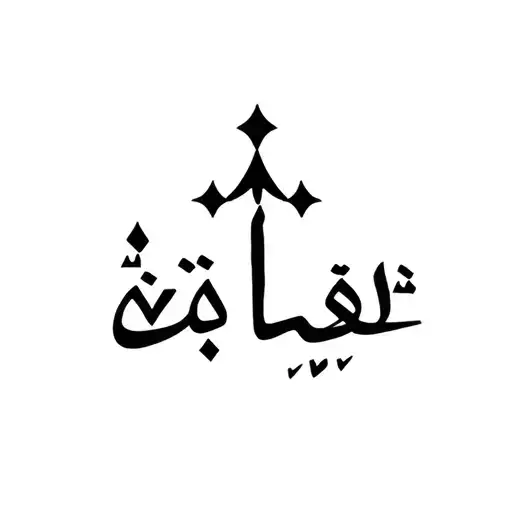 Tattoo With Halleluyah Using Arabic Letters