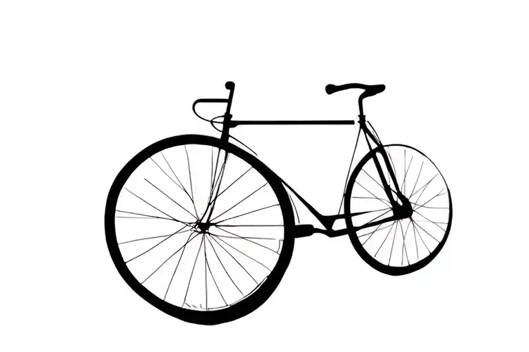 Chrono Bike Minimalist Silhouette