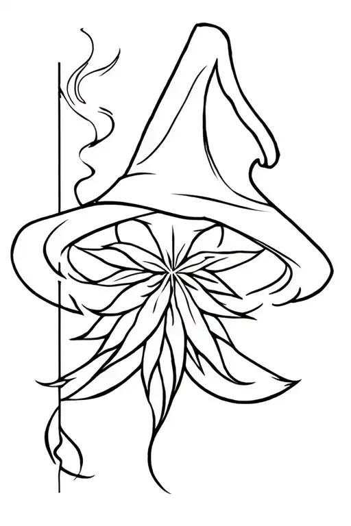 Wizard Smoking Weed