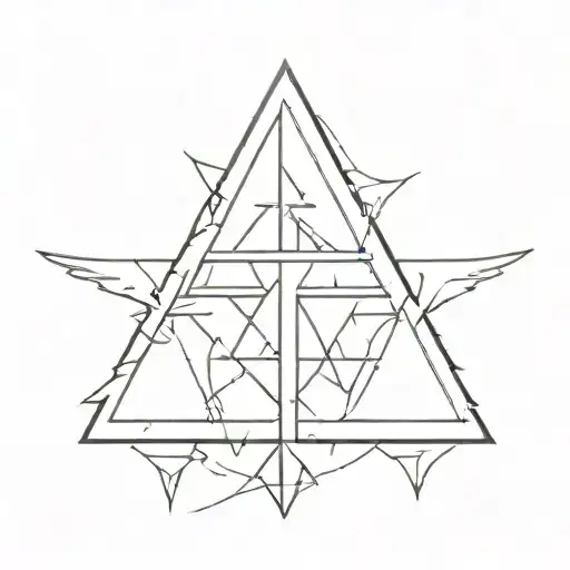 Triforce Symbol Master Sword