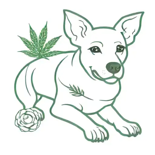 Dog Smoke Weed