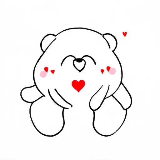 Gummybear And Heart Made