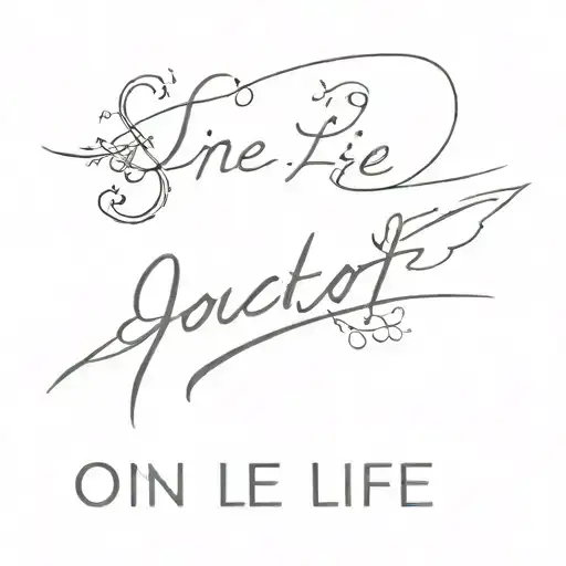 Inscription Of One Life On The Upper Part Of The Chest