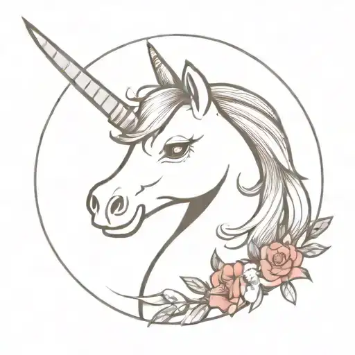 Cute Unicorn Holding A Bloody Knife