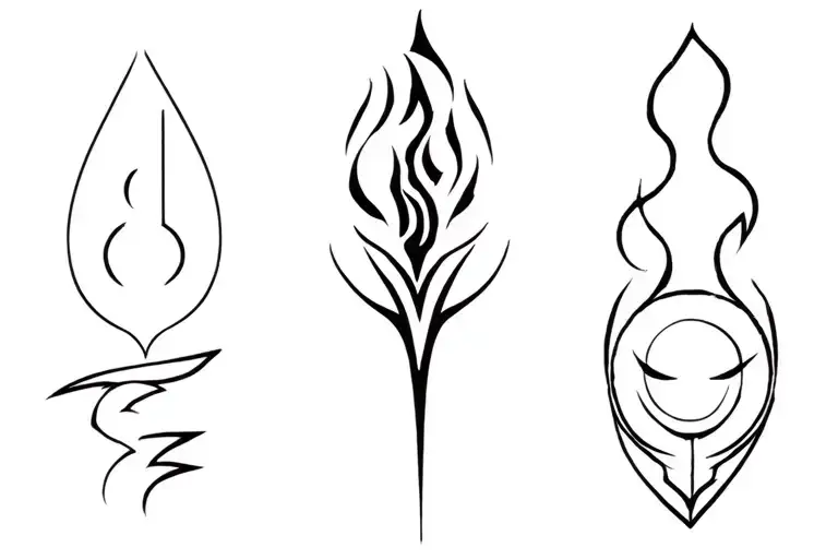 Appa From Avatar The Last Airbender With All 4 Elements