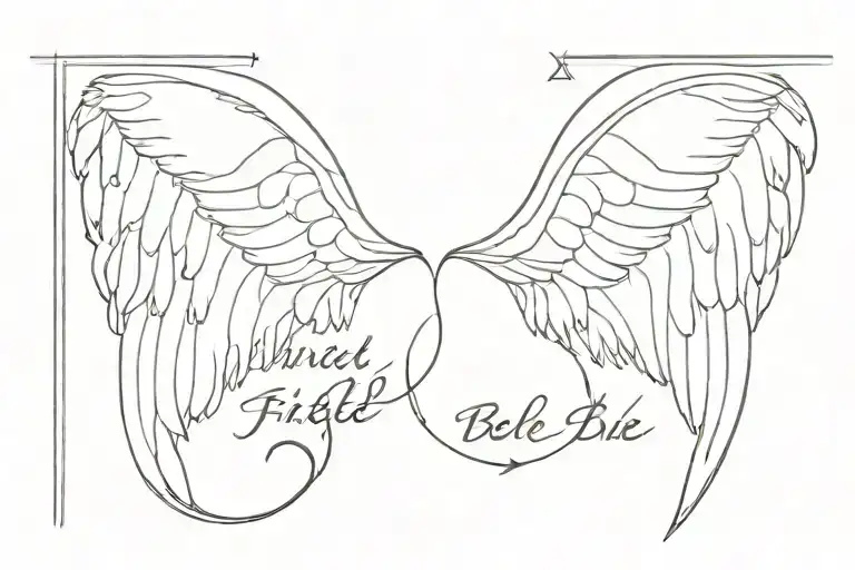 Angel Wings With Bible Verse