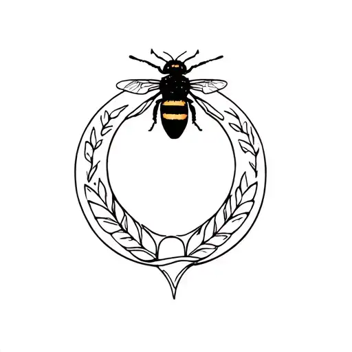 Honey Bee Circling The Webb Ellis Trophy