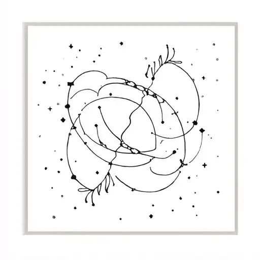 Constellation Of Pisces And Capricorn Combined