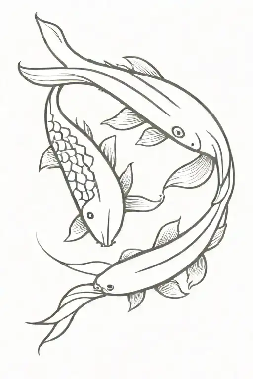Koi Fish Ying Yang