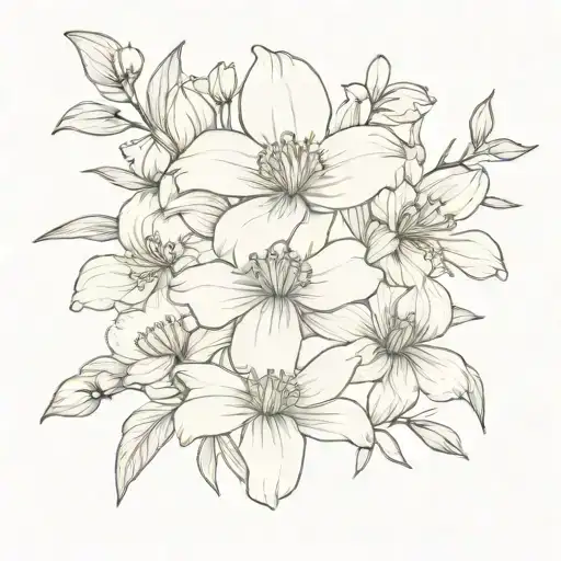 Coneflower Honeysuckle Iris Anemone Bouquet