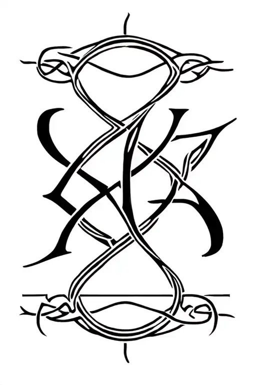 The Name Zontex Infused With Celtic Design