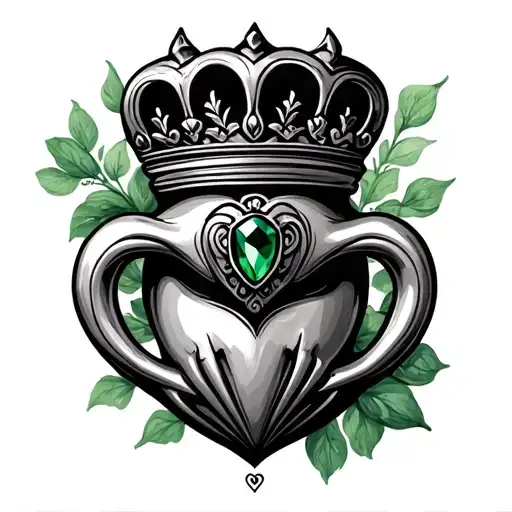 Claddagh Green Stone