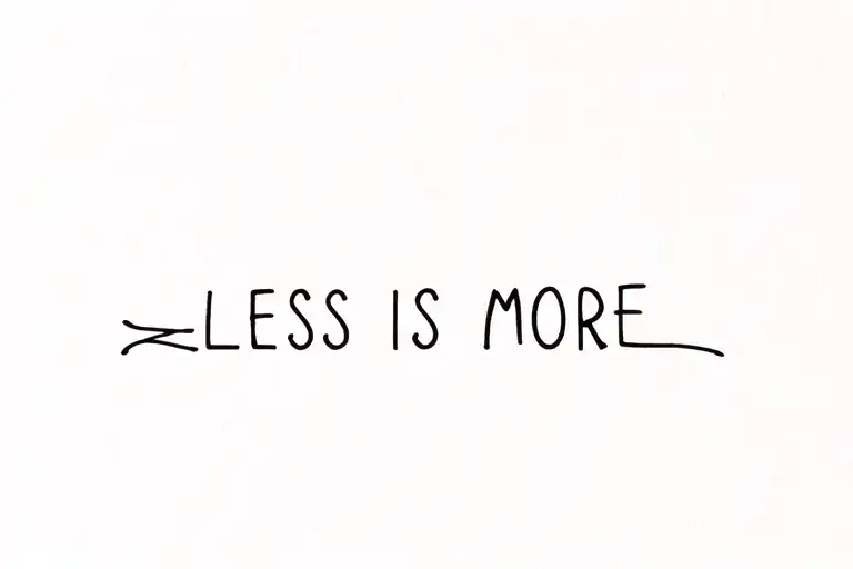 Less Is More