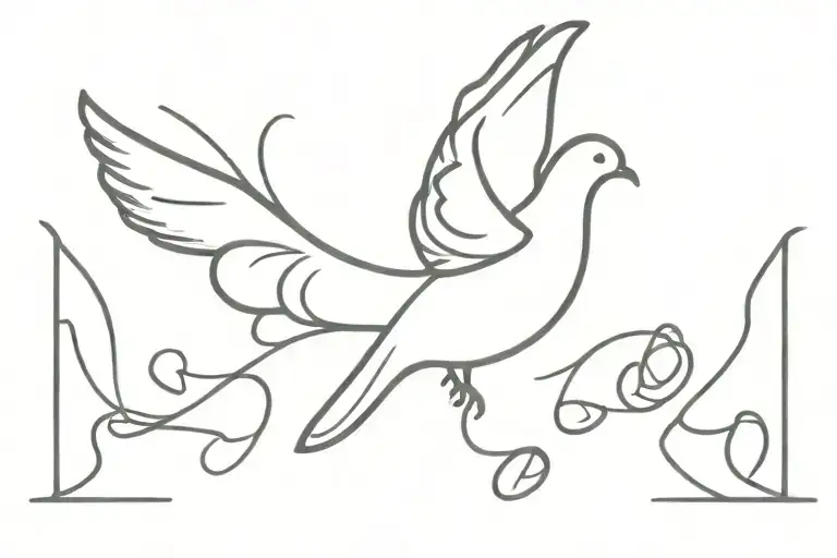 Sly In Cursive With Small Dove