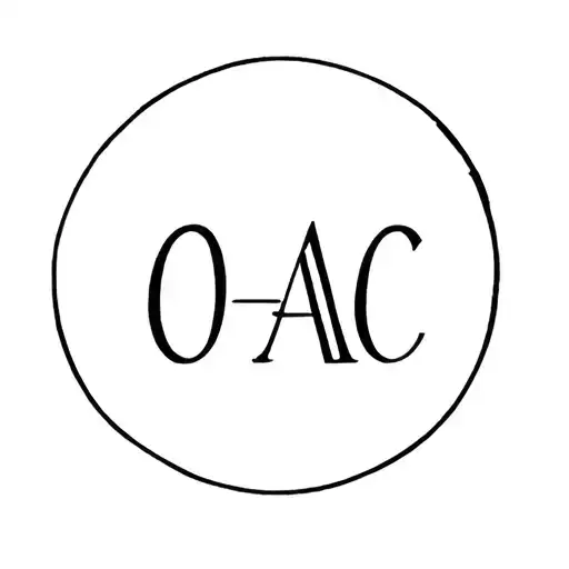 Circle With Initials Oac