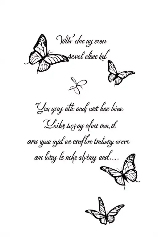 Serenity Prayer With Lillie's And Butterflies