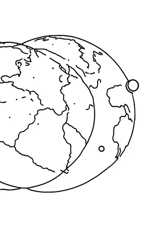 Planet Earth And Mars