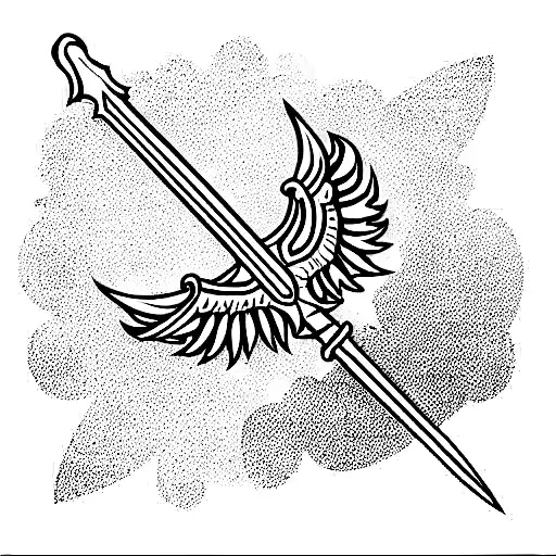 Roman Sword And Wings