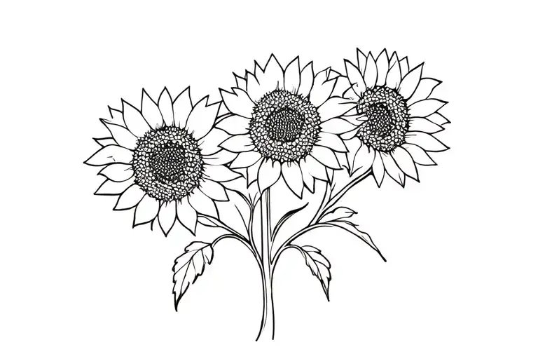 Sunflowers Emerging