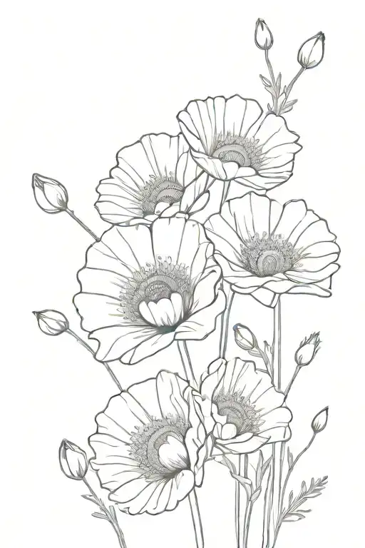 Poppy And Daisy Bouquet