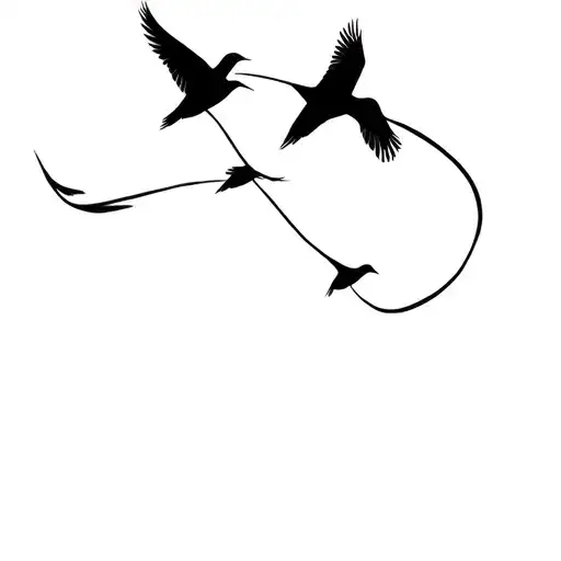 Birds Flying Away