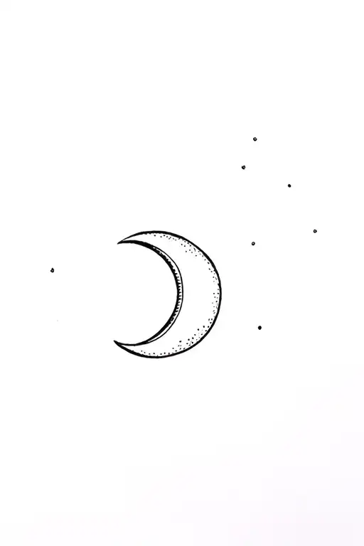 Moon Covering Up A Smaller Moon Design