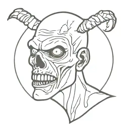 Stchroumphette Zombie Head