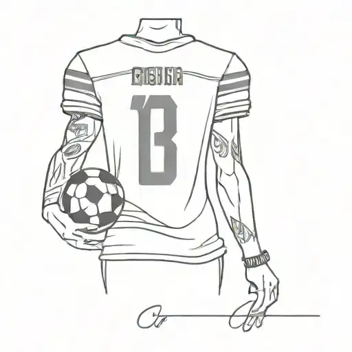 Football Shirt With 13 On Back