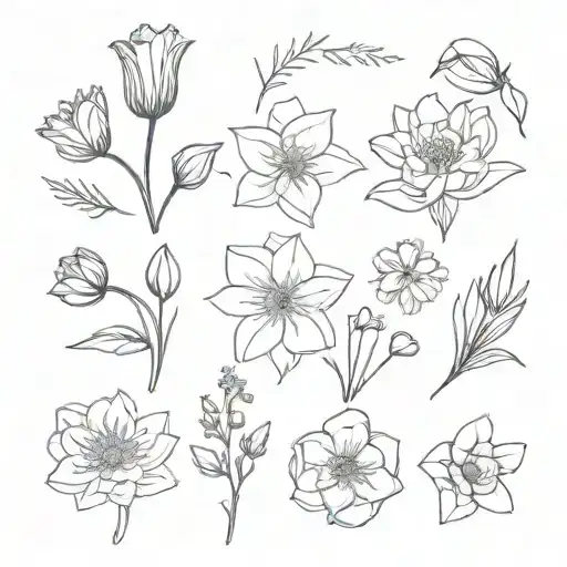 Flowers Marigold Rose Daffodil Snowdrop Daisy Chrysanthemum